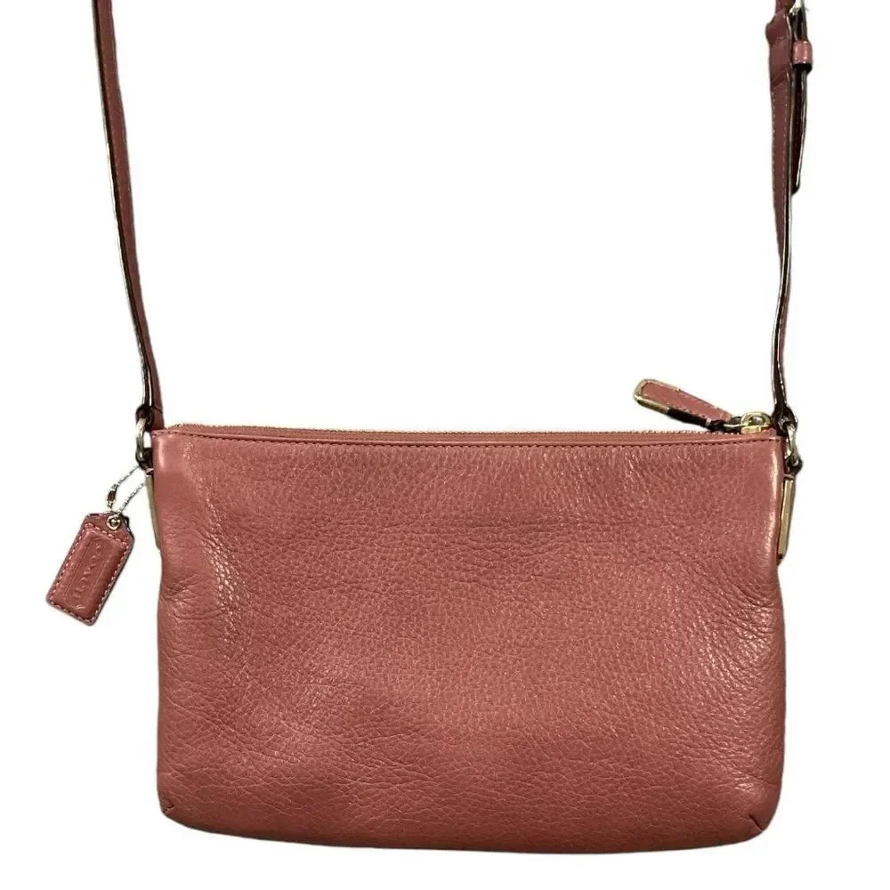 Coach Pink Crossbody Leather Bag - Picture 5 of 10
